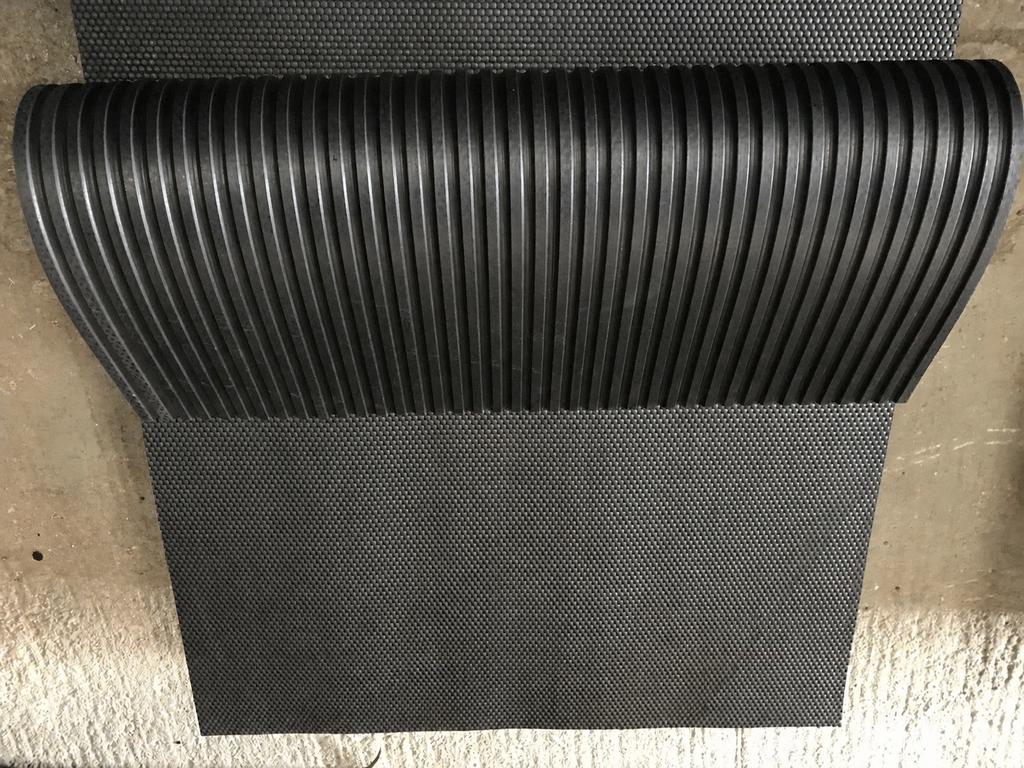 Rubber Gym mat, Commercial Flooring 12 mm (6 x 4) Foot/ Hammer Top Hard rubber