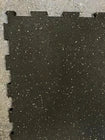Classic Rubber Gym Mat 1mx1mx17mm WHITE AND BLACK INTERLOCKING