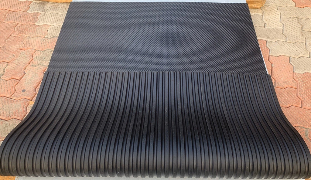 Gym Soiled Rubber Flooring mat, 12mm Thickness (6ft x 4ft),Special Price