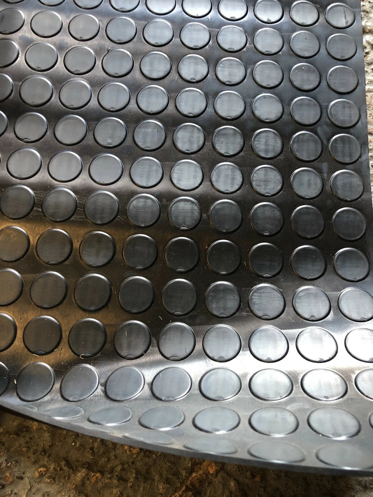 RUBBER FLOOR MATTING COIN/ PENNY TOP 3.5MM 5MM WIDE SIZE 1.2m, 1.5m, 1.8m, 2m
