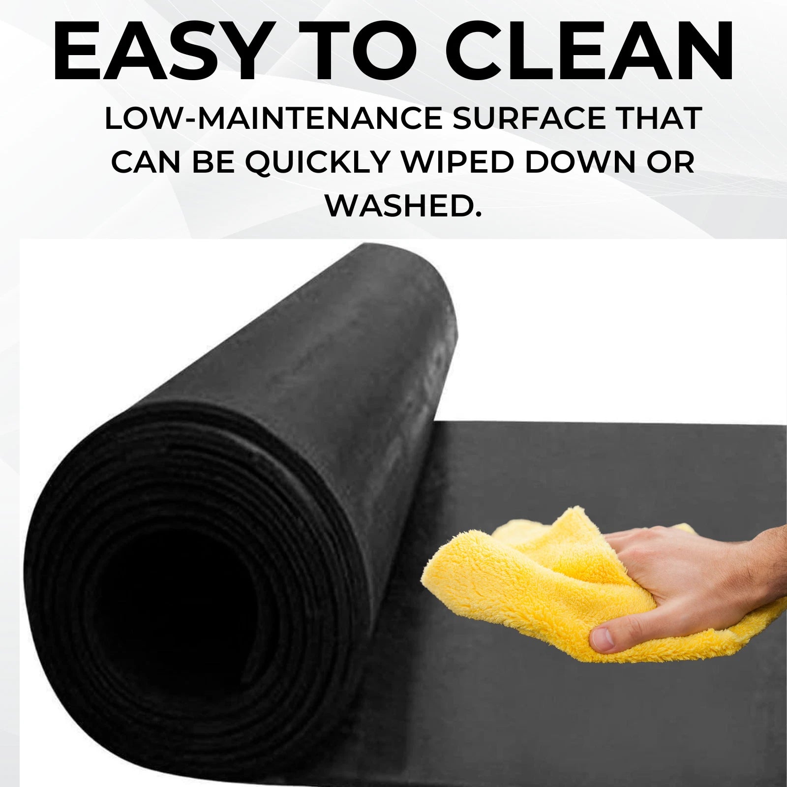 Smooth Rubber Roll Flooring | 3mm Thick | 1m Wide | Up to 15m Length