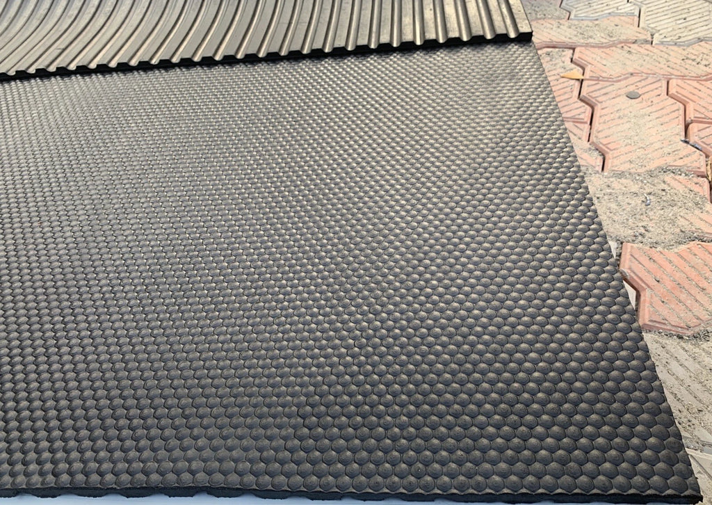 Gym Soiled Rubber Flooring mat, 12mm Thickness (6ft x 4ft)Heavy Duty Large, 26kg