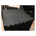 Rubber Gym Floor Interlocking Heavy Duty Mats 1M x 1M 10mm / 15mm / 20mm Thick