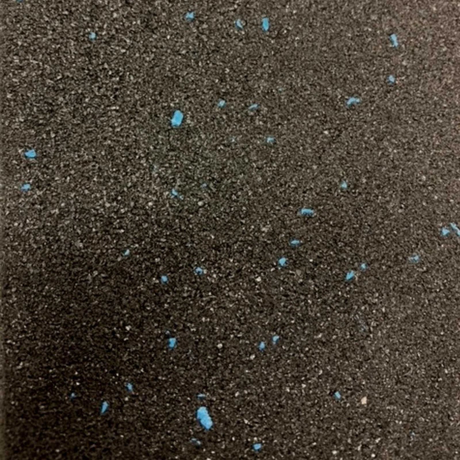 Rubber Gym Floor Tiles | 10mm Heavy Duty Fine Rubber Crumb Gym Mat | Blue Fleck