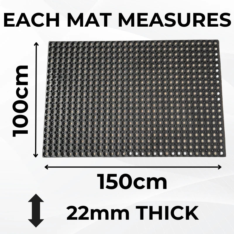 Grass Protection Mat | 22mm Thick Ground Reinforcement Grid Mesh | 1.5M x 1M