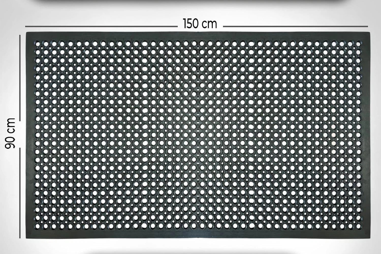 Commercial Rubber Mat Anti-Fatigue Non-Slip Drainage Floor Mat for Outdoor Use