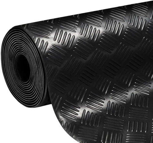 1.8m Wide 5 Bar Checker Rubber Flooring Roll
