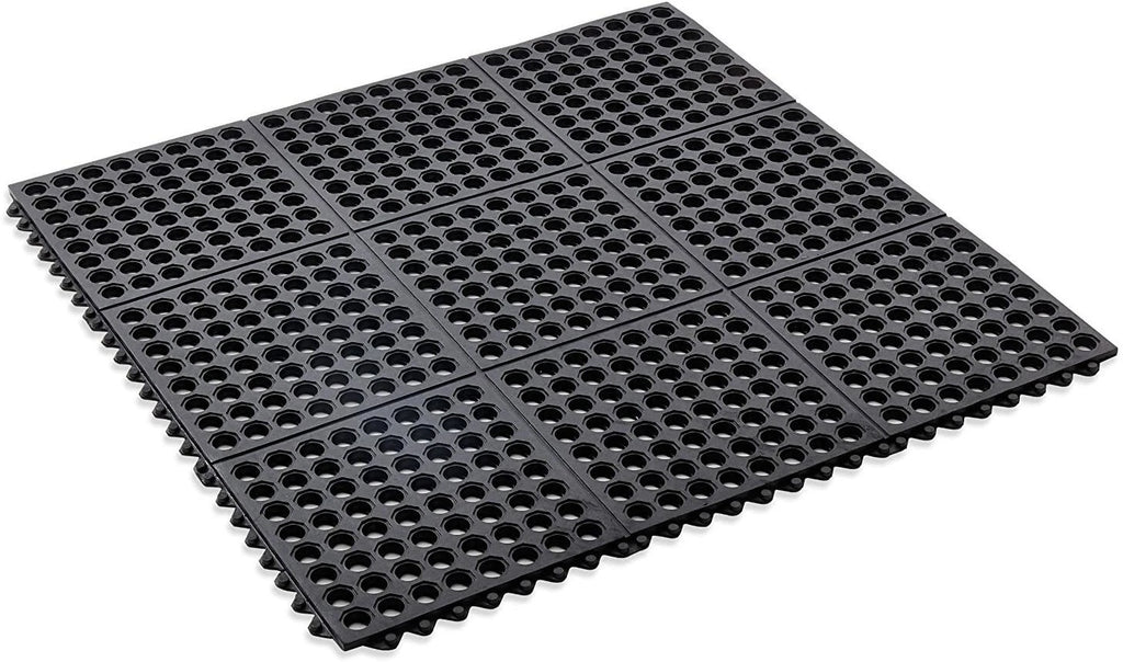 Interlocking Rubber Safety Mat Wet room & drainage mat 3ftx3ft(90x90cm)