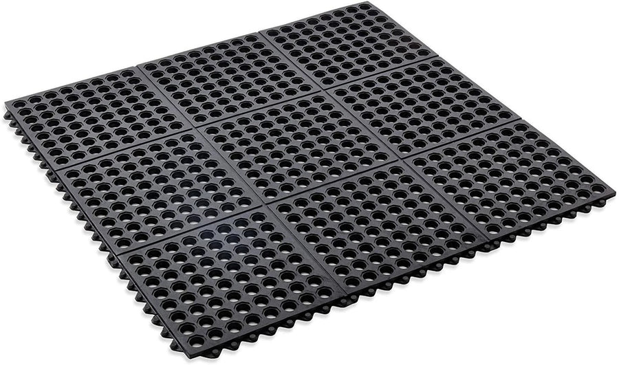 Interlocking Rubber Safety Mat Wet room & drainage mat 3ftx3ft(90x90cm)