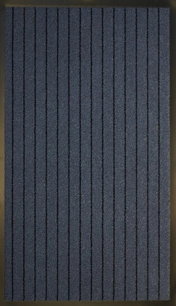 Non Slip Heavy Duty Rubber Edged PVC Striped Design Coloured Door Entrance Mats