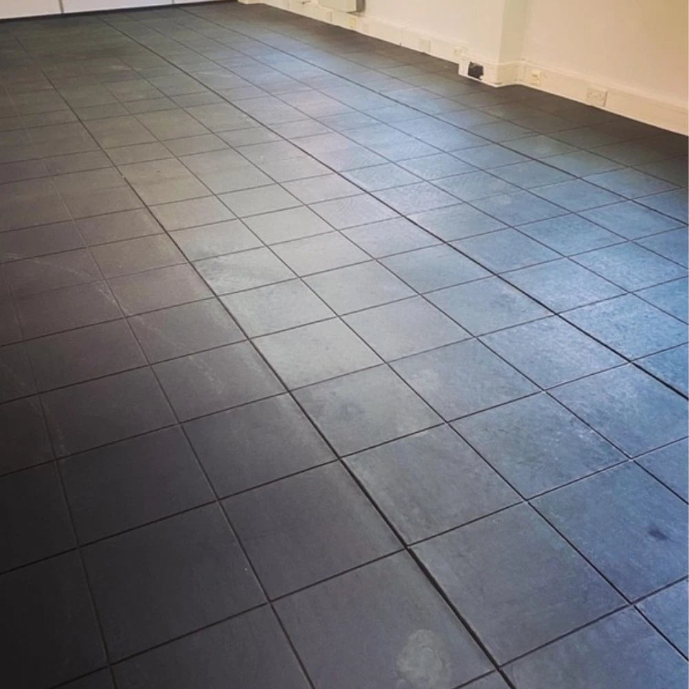 Interlocking Gym Mat Floor Tiles 90cm x 90cm | 14-17mm Thick | 2 Patterns