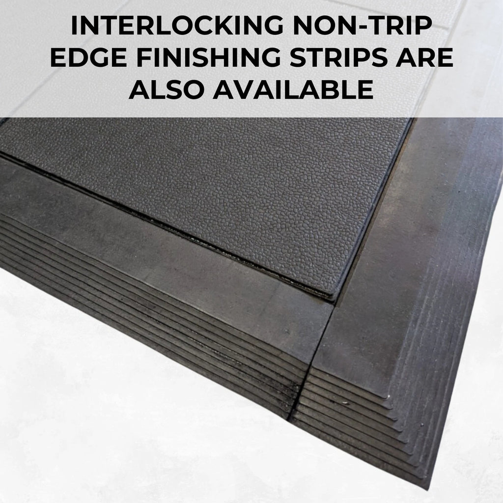 Rubber Gym Mat Floor Tiles | Heavy Duty 14mm Thick Interlocking 900mm x 900mm