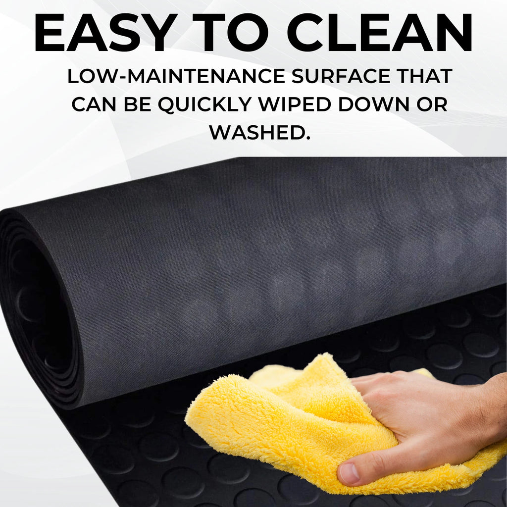 Coin Rubber Roll Flooring | 3mm Thick | 1.8m Wide | Up to 15m Length