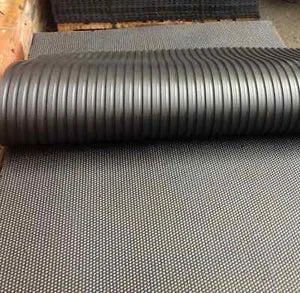 Home Rubber Gym mats, In or Out door Flooring 15mm(6x4ft)Foot Hammer Top Design