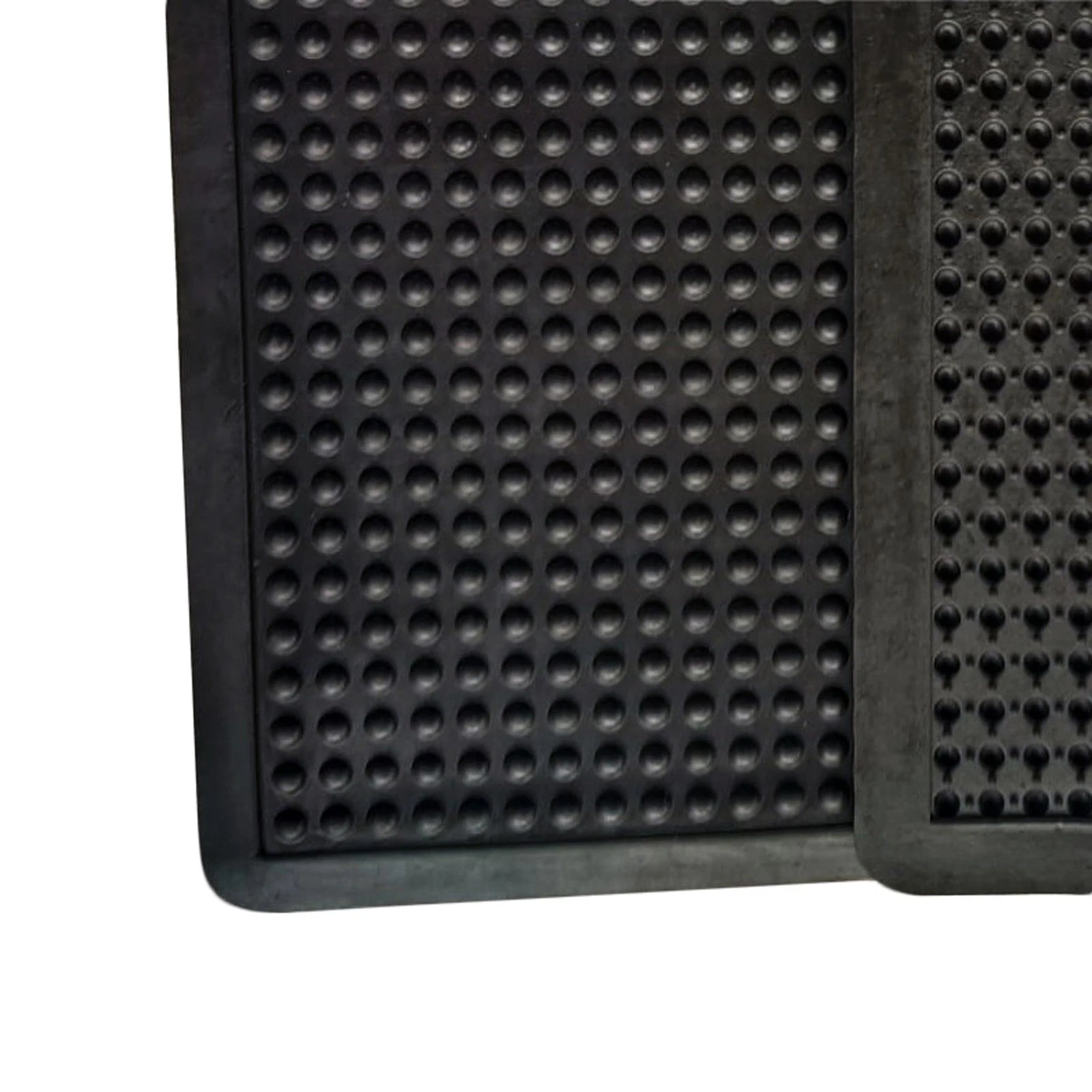 Anti-Fatigue Mat Black 60x90cm Recycled Rubber Bubble Surface Industrial Durable