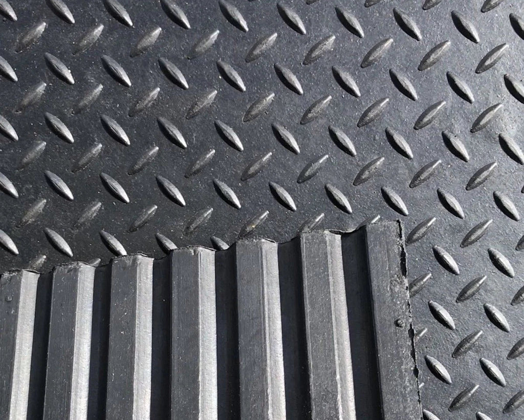 Rubber Stable/Pony mats Commercial Flooring 12 mm(6 x 4) Foot Checker Top Design