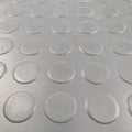 Grey Rubber Flooring Matting Roll - 3mm Thick - Coin Pattern