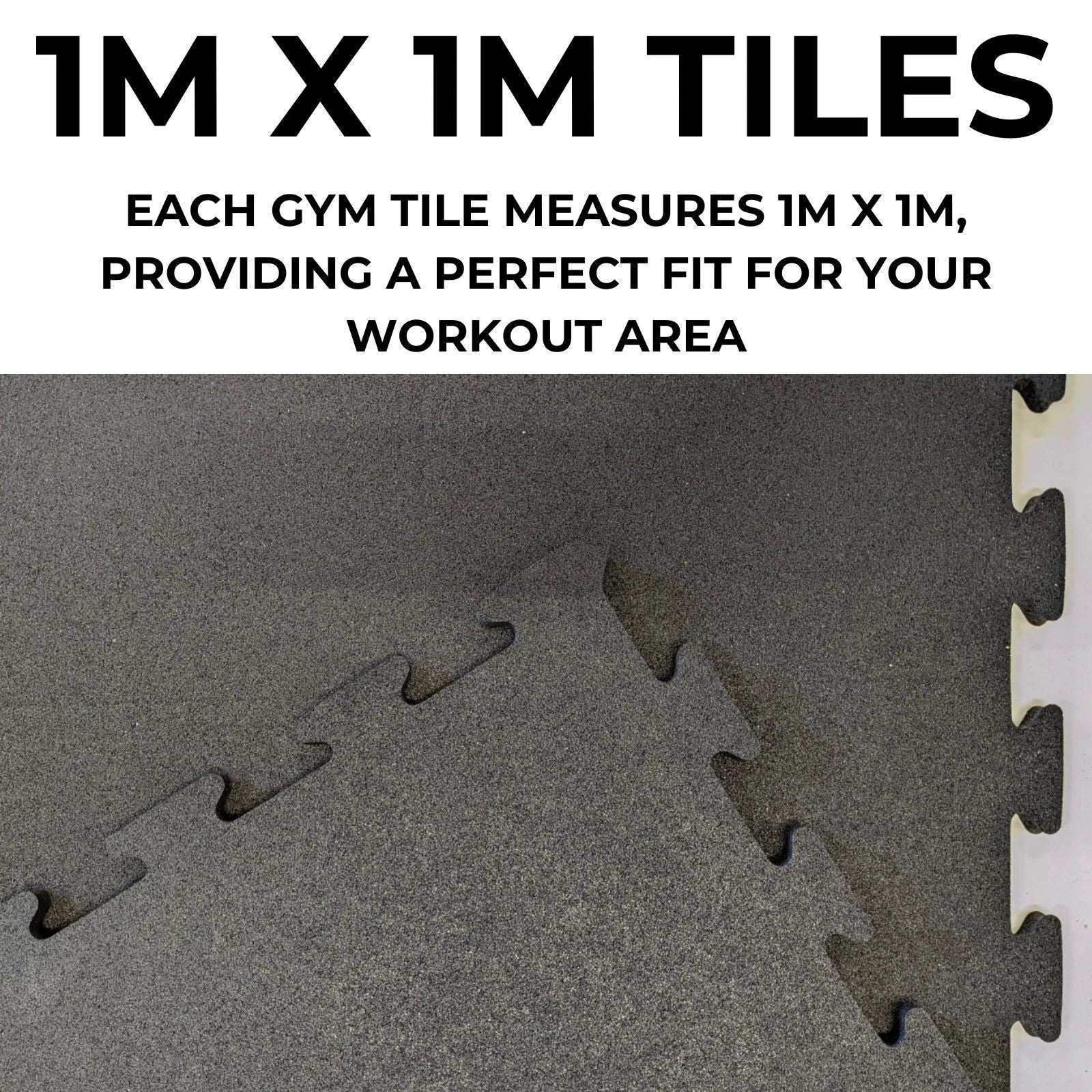 Interlocking Crumb Rubber Gym Mats | Non-Slip, Durable, Easy Clean