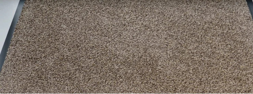 Brown & White Cotton Entrance Mat – PVC Backed for Office and Home