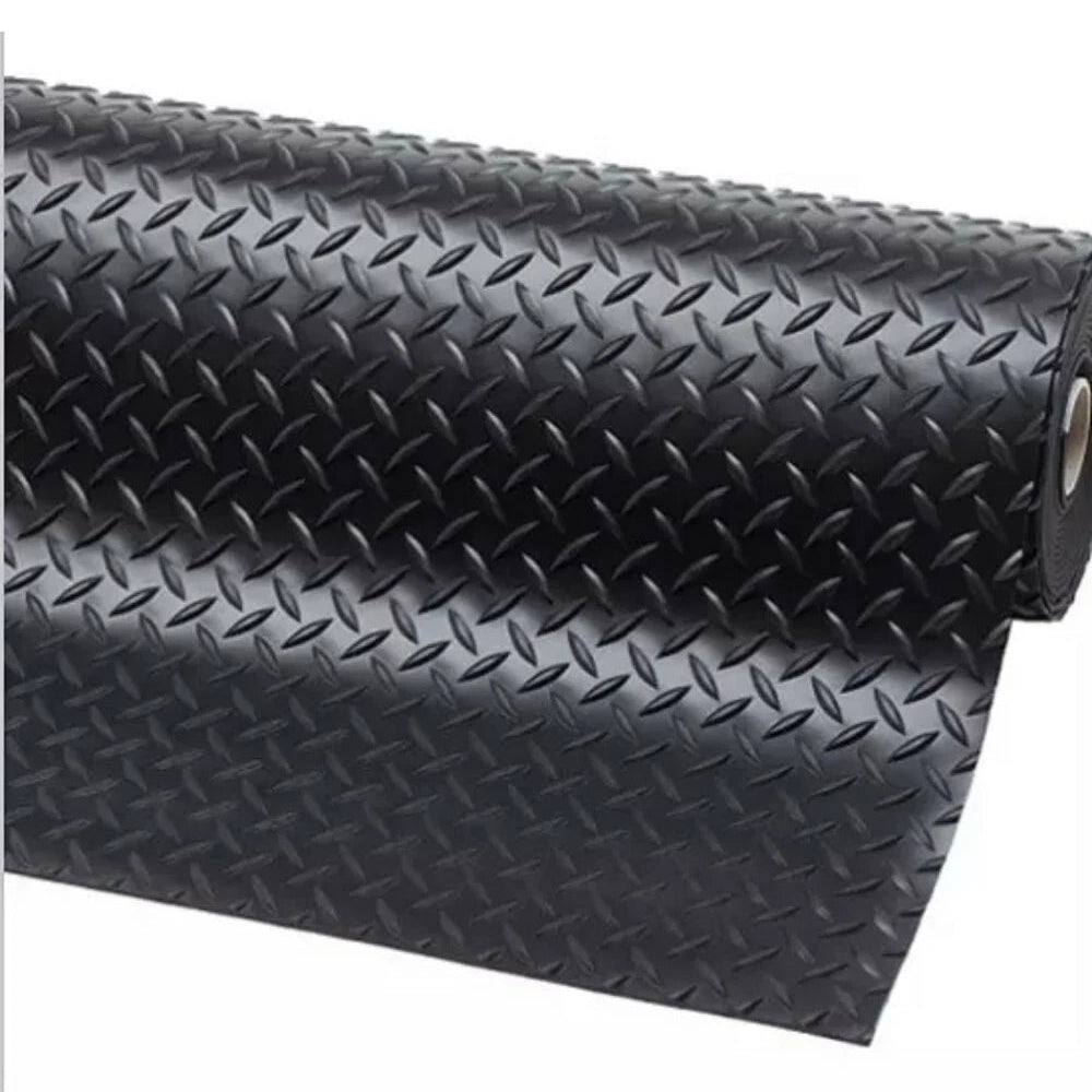 Rubber Flooring Checker Plate Design 3mm and 3.5mm Thick 1.2m,1.5m,1.8m