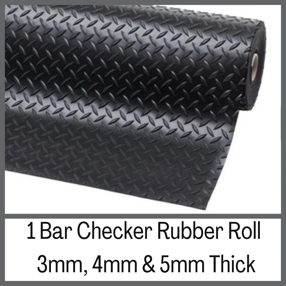 Rubber Flooring Roll For Work Shop Gym Van Garage Vehicle Floor Office | 1-5M