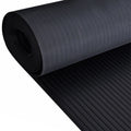 Wide Ribbed Rubber Roll Flooring Matting -3mm Thick -2m Wide -Up to 15m Length