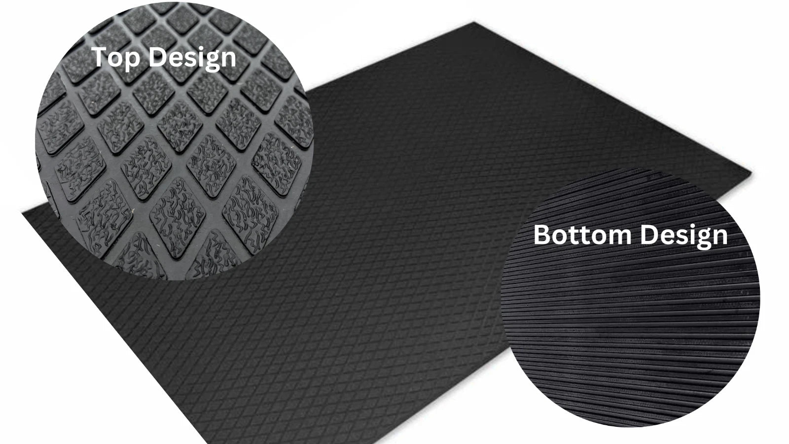 Multi use Horse/Cow/pony Rubber Stable Gym Mat Diamond Top 12mm x 6'x4'