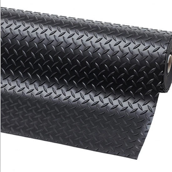 Garage Flooring 1 Bar Checker Rubber Floor Roll | 3mm Thick 1.5M Wide