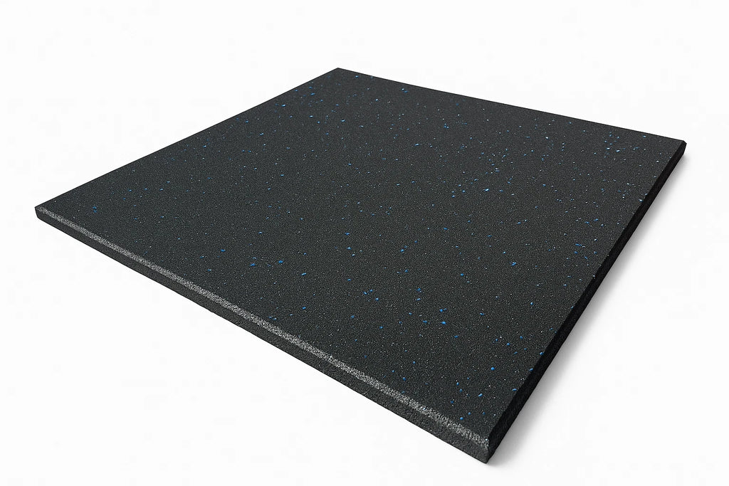 Rubber Gym Home Garage Floor Mat Tiles Flooring Heavy Duty 15mm Thick Black