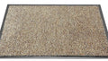 Brown & White Cotton Entrance Mat – PVC Backed for Office and Home