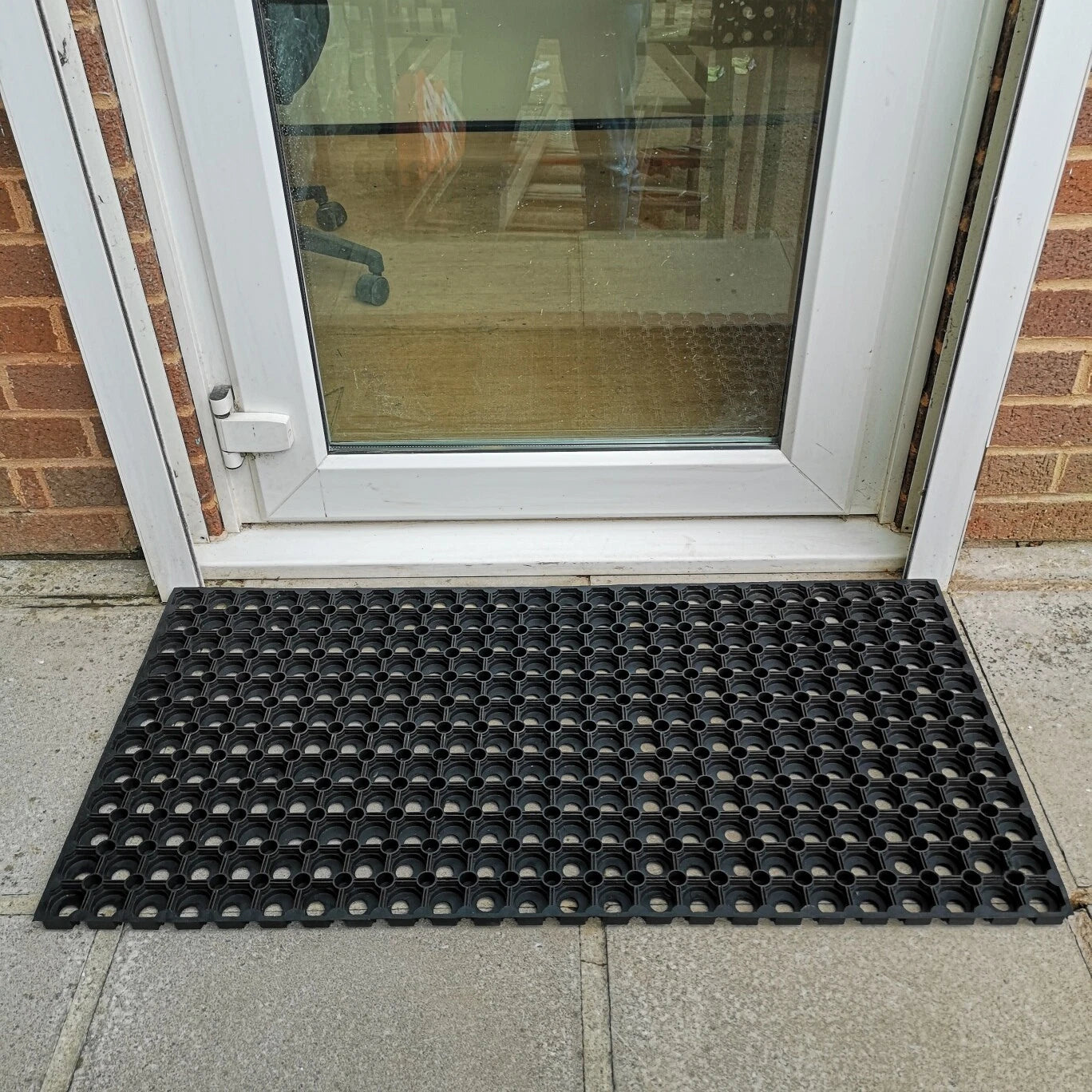 Door Mat Heavy Duty Rubber Non-Slip Weatherproof Entrance Safety Mats | 6 Sizes