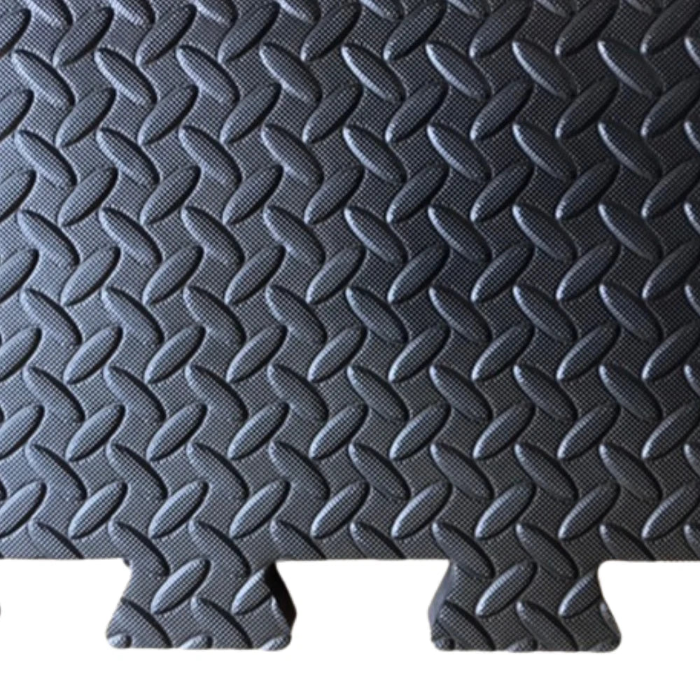 Horse Stable Floor Mats Interlocking EVA Non-Slip Rubber - 6 Piece Jigsaw Design