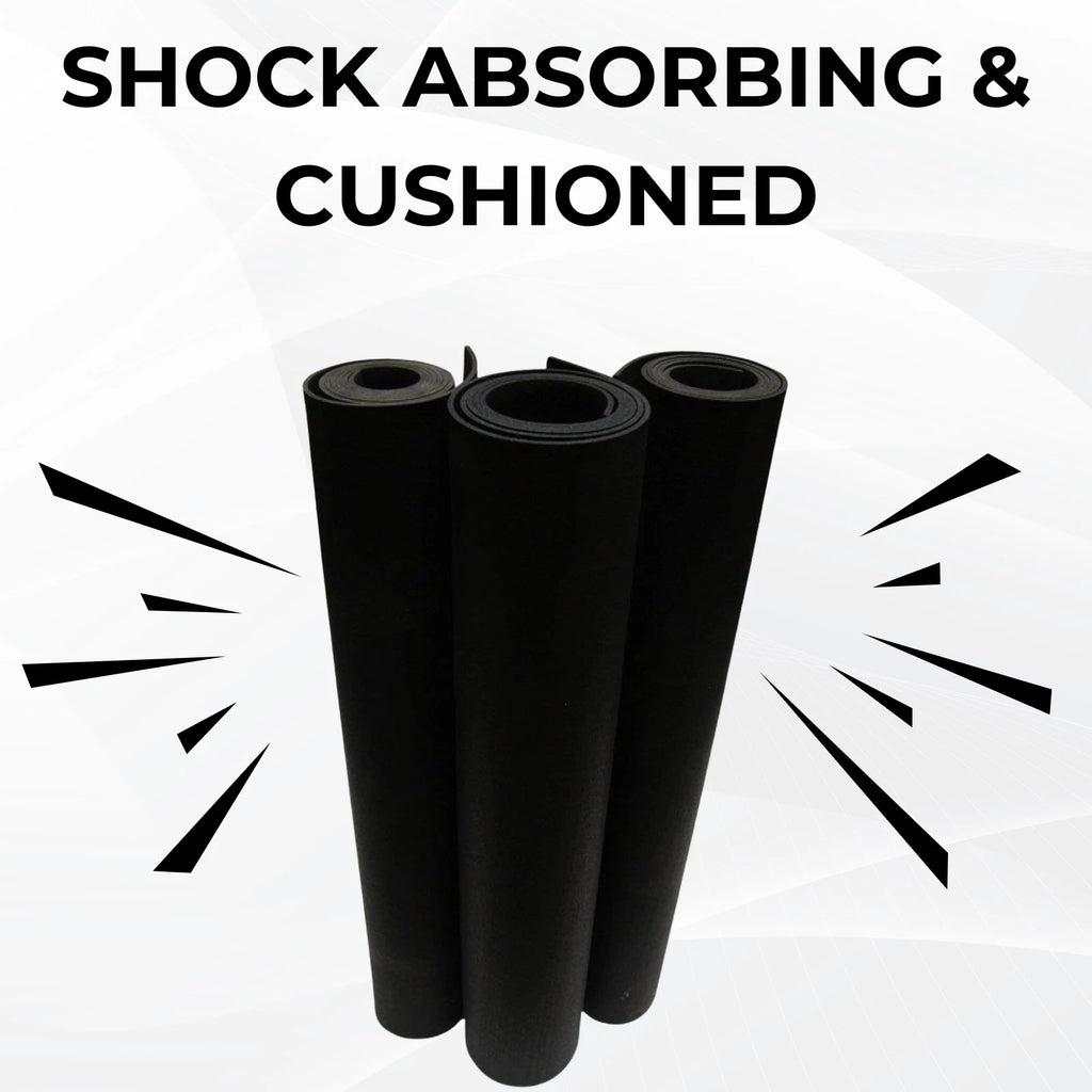 Smooth Rubber Roll Flooring Matting | 5mm Thick | 1m Wide | Up to 15m Length