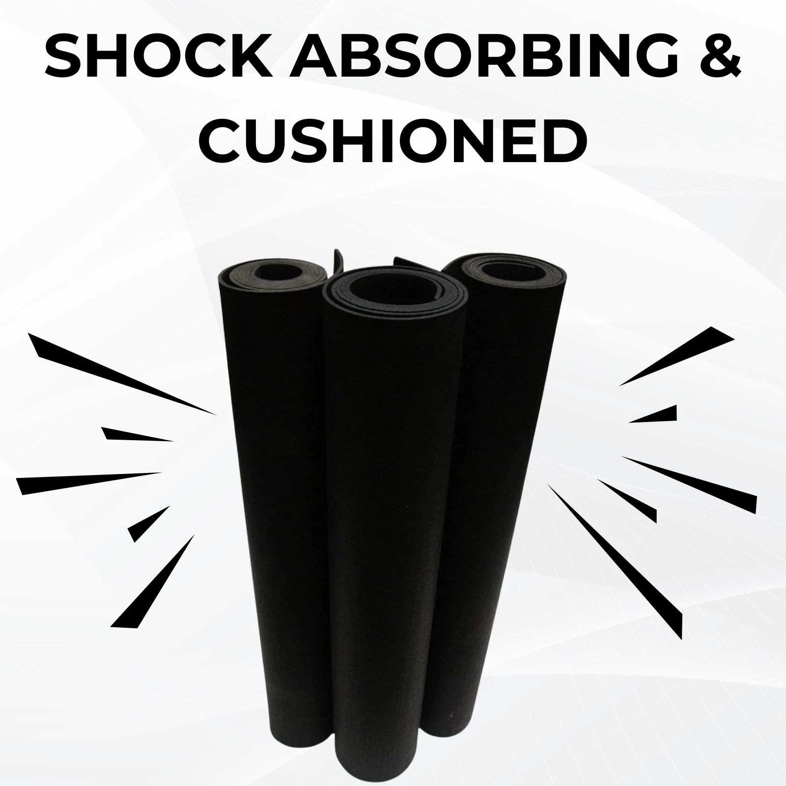 Smooth Rubber Roll Flooring Matting | 5mm Thick | 1m Wide | Up to 15m Length