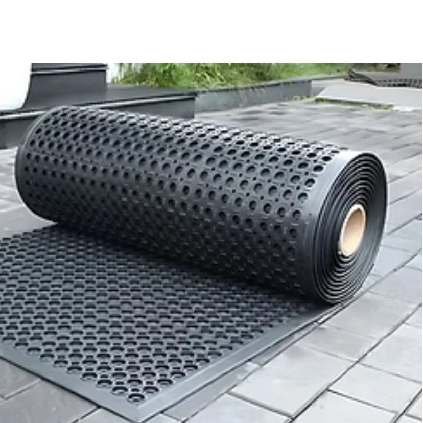Heavy-Duty Anti-Slip Industrial Hollow Rubber Mat – 10m x 90cm