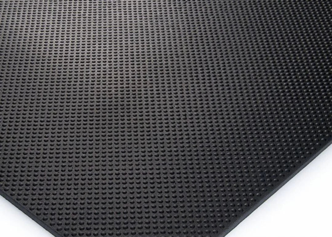 Gym Rubber Flooring mat, Bubble design, 6ftx4ftx12mm, Heavy Duty Large, 25kg