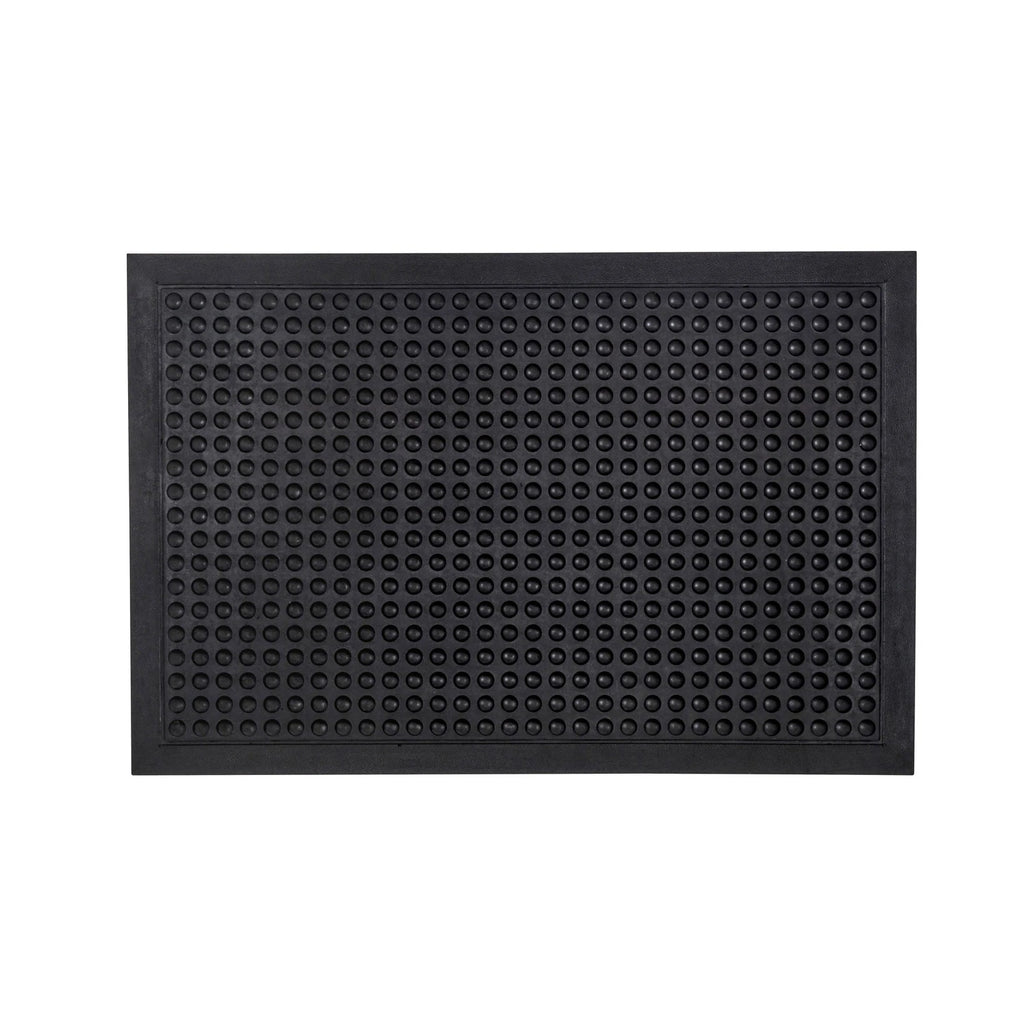 Anti-Fatigue Mat Black 60x90cm Recycled Rubber Bubble Surface Industrial Durable