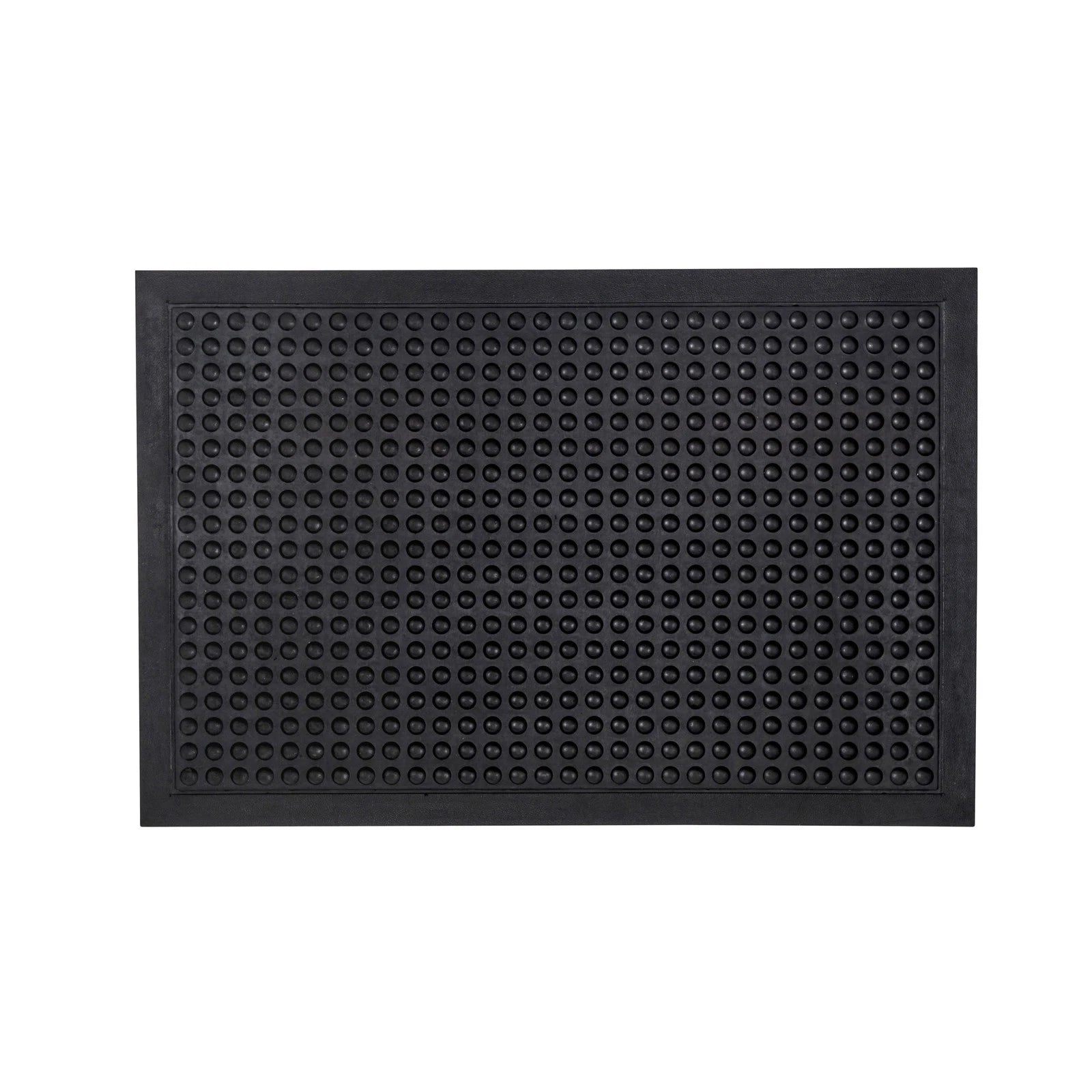 Anti-Fatigue Mat Black 60x90cm Recycled Rubber Bubble Surface Industrial Durable