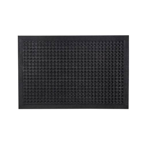Anti-Fatigue Mat Black 60x90cm Recycled Rubber Bubble Surface Industrial Durable