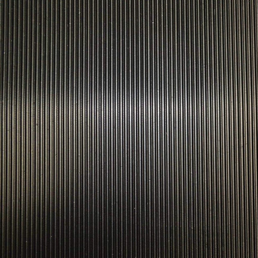 Fine Ribbed Rubber Roll Flooring Matting - 3mm Thick - 2m Wide -Up to 15m Length