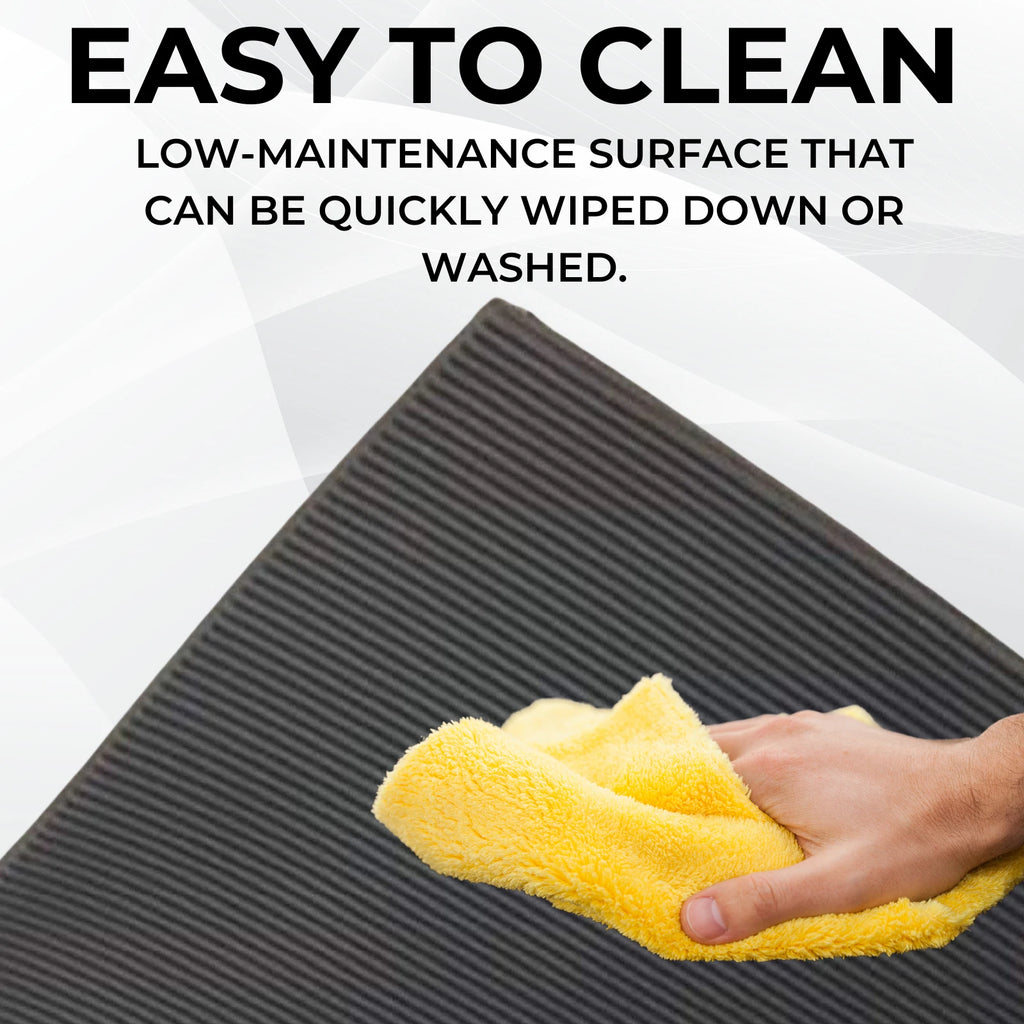 Fine Ribbed Rubber Roll Flooring Matting - 3mm Thick - 2m Wide -Up to 15m Length