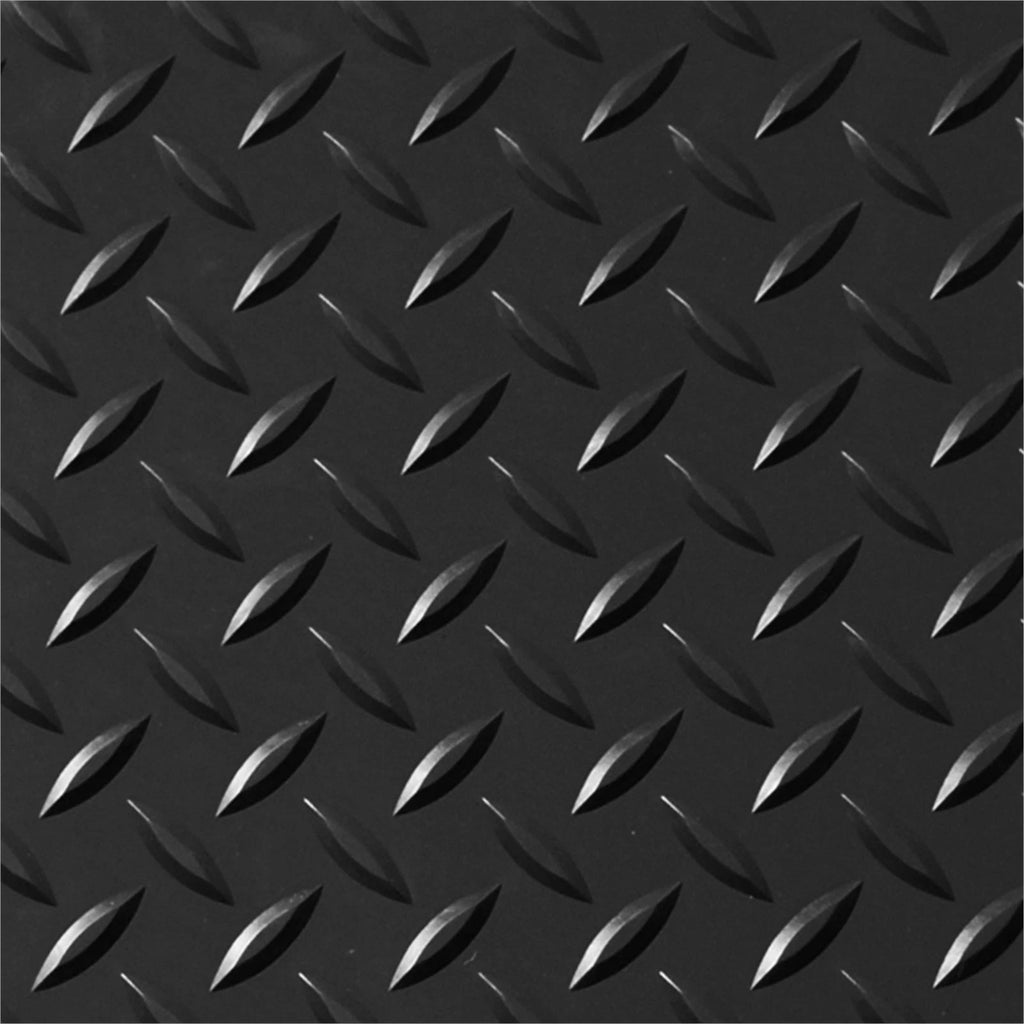 Checker Patterned Rubber Flooring Matting for Garage, Van or Car Roll Mat