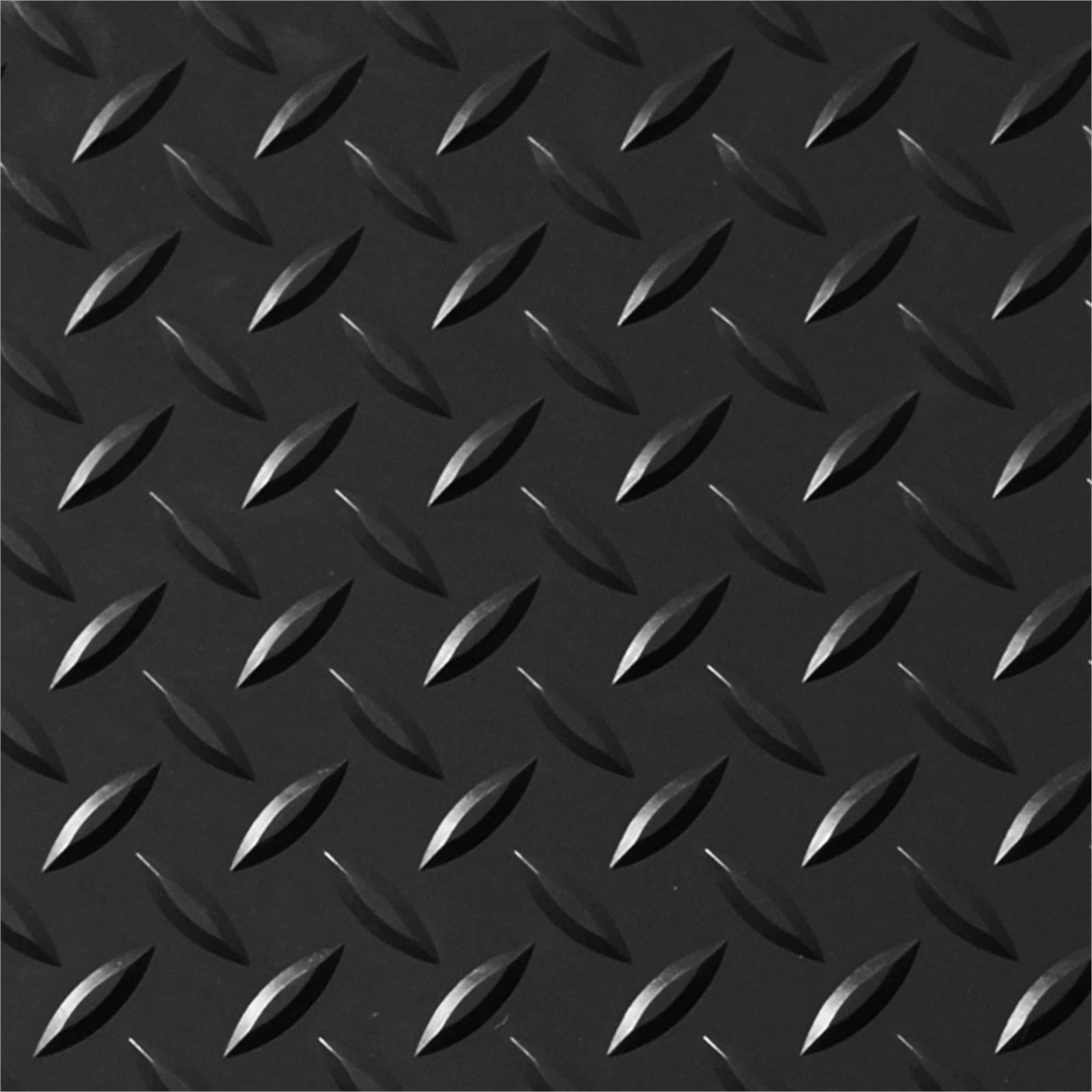 Checker Patterned Rubber Flooring Matting for Garage, Van or Car Roll Mat