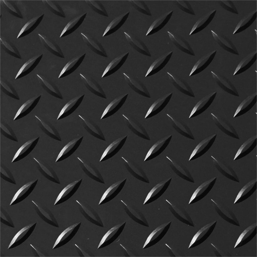 Checker Patterned Rubber Flooring Matting for Garage, Van or Car Roll Mat