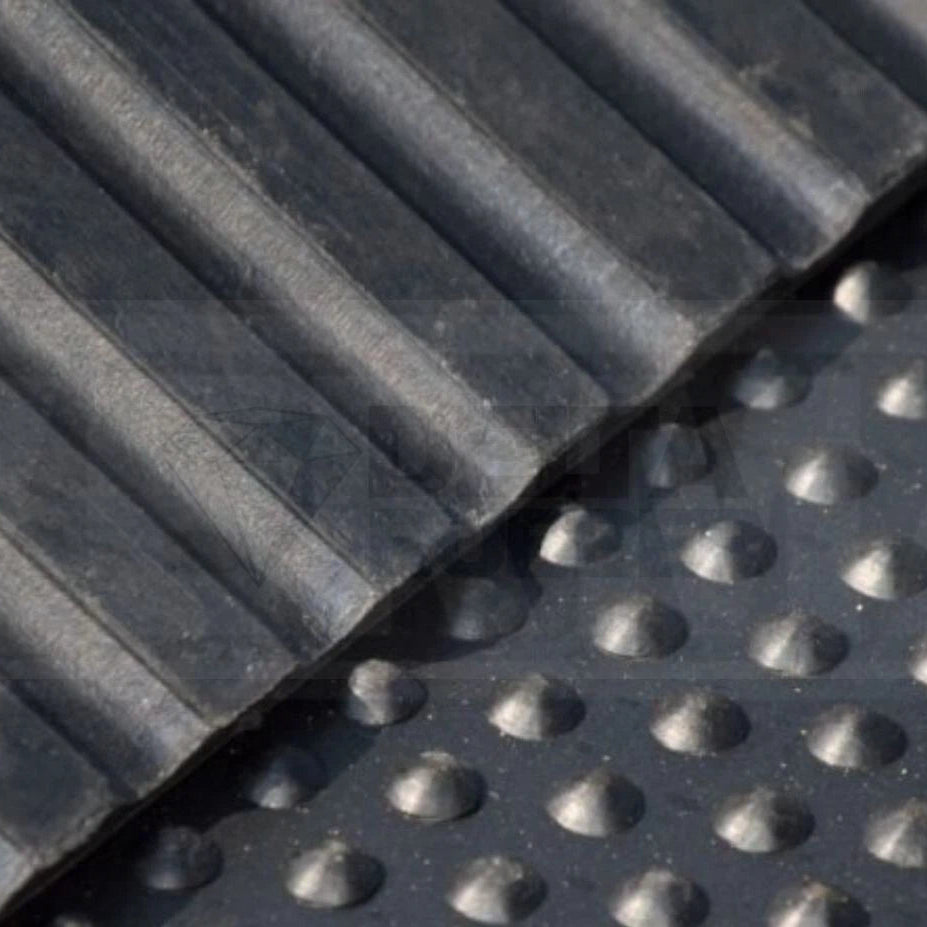 Gym Rubber Flooring mat, Bubble design, 6ftx4ftx12mm, Heavy Duty Large, 25kg