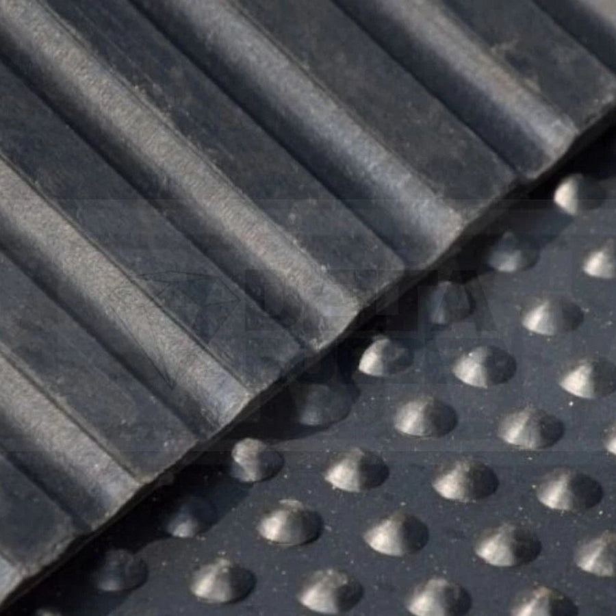 Gym Rubber Flooring mat, Bubble design, 6ftx4ftx12mm, Heavy Duty Large, 25kg