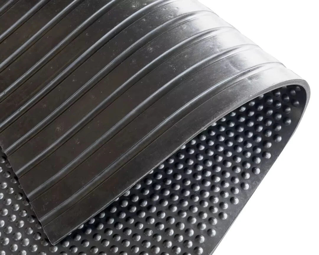 Gym Rubber Flooring mat, Bubble design, 6ftx4ftx12mm, Heavy Duty Large, 25kg