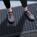 Anti-Fatigue Mat Black 60x90cm Recycled Rubber Bubble Surface Industrial Durable