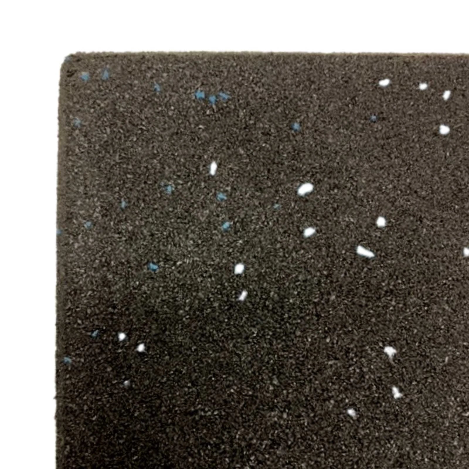 Rubber Gym Floor Tiles | 10mm Heavy Duty Fine Rubber Crumb Gym Mat | Blue Fleck