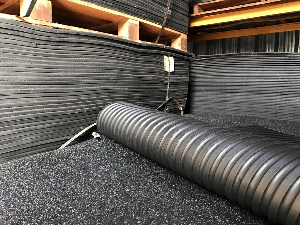 Rubber Gym mats, Indoor or Outdoor Flooring 12mm(6x4ft)Foot Amoeba Top Design